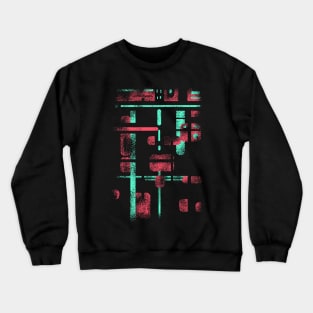 Jump´n Run - Arcade Game - Map Pattern Crewneck Sweatshirt